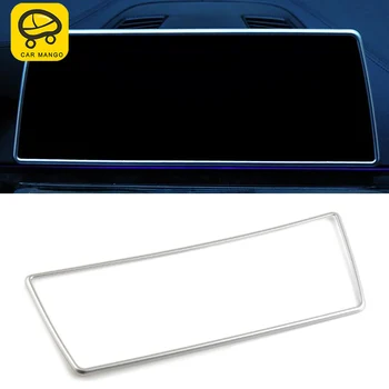 

CARMANGO for BMW G30 5 Series 2018 2017 Auto Car Styling Navigation Monitor Screen Frame Trim Sticker Cover Interior Accessories