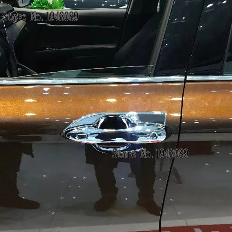 ABS Хромированная Автомобильная дверная ручка Накладка для Toyota Camry XV70 8th Углеродные аксессуары