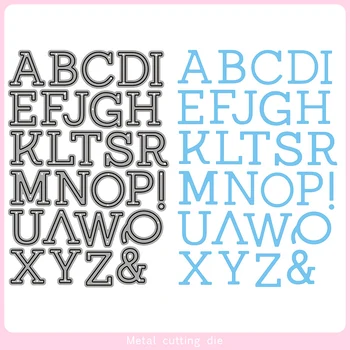 

26 English Letters Metal Cutting Dies for DIY Scrapbooking Photo Album Decorative Embossing Paper Card Crafts Die Cut 2019