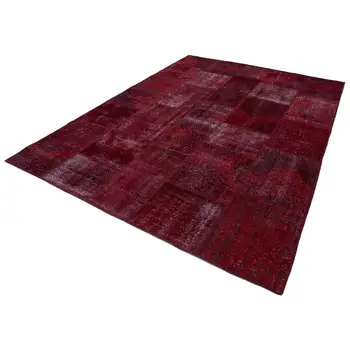 

250x350 Cm Red Handmade Patchwork Rug-8x11 Ft