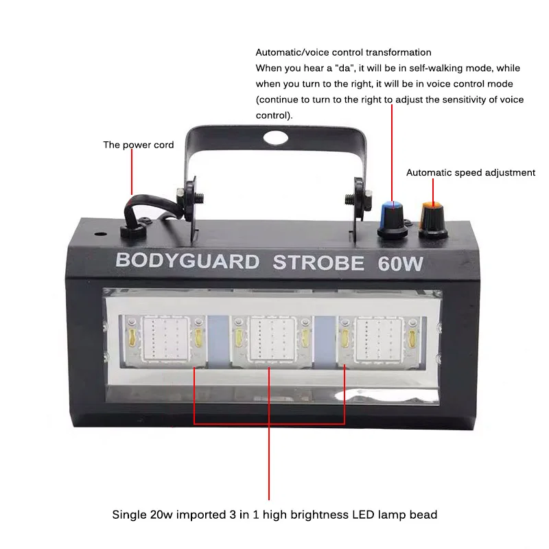 Светодиодный бодиоград стробоскоп световая вспышка Рождественский проектор стробоскопы лампа проблесковый маячок барное сценическое освещение домашние Вечерние