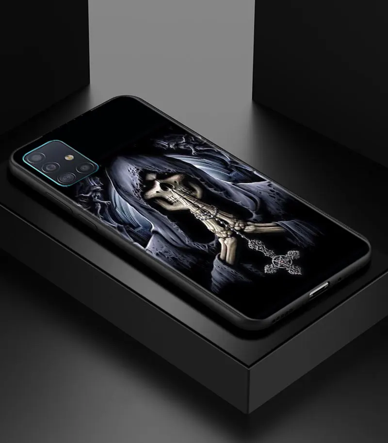 Grim Reaper Skull Skeleton Soft Phone Case Cover