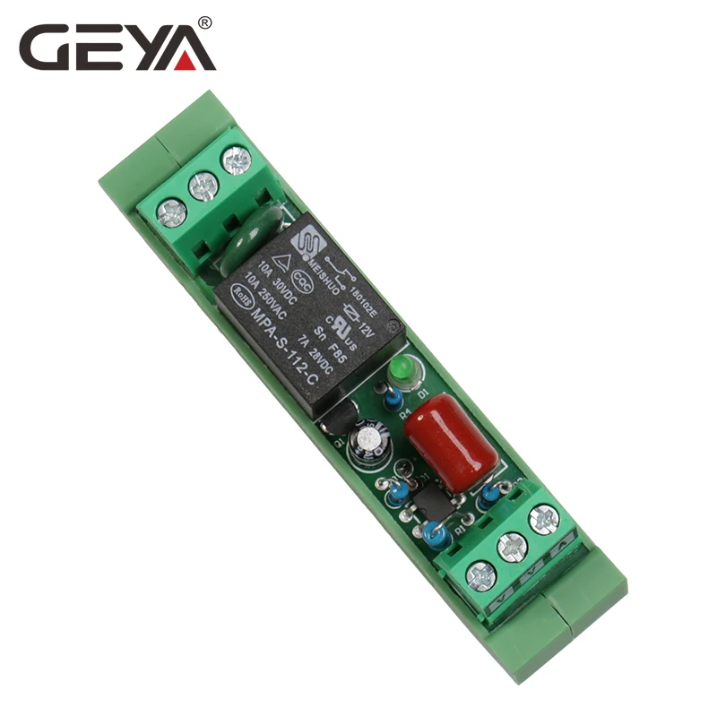 1 канальный релейный модуль GEYA AC/DC 24 в 12 В 230 Din рейка GSM управления таймером|Реле| |