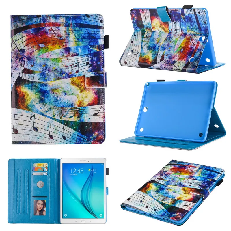Умный чехол с рисунком слона, песка и цветов для Samsung Galaxy Tab A T550 T555 SM-T550 9," планшет с отделением для карт чехол Funda