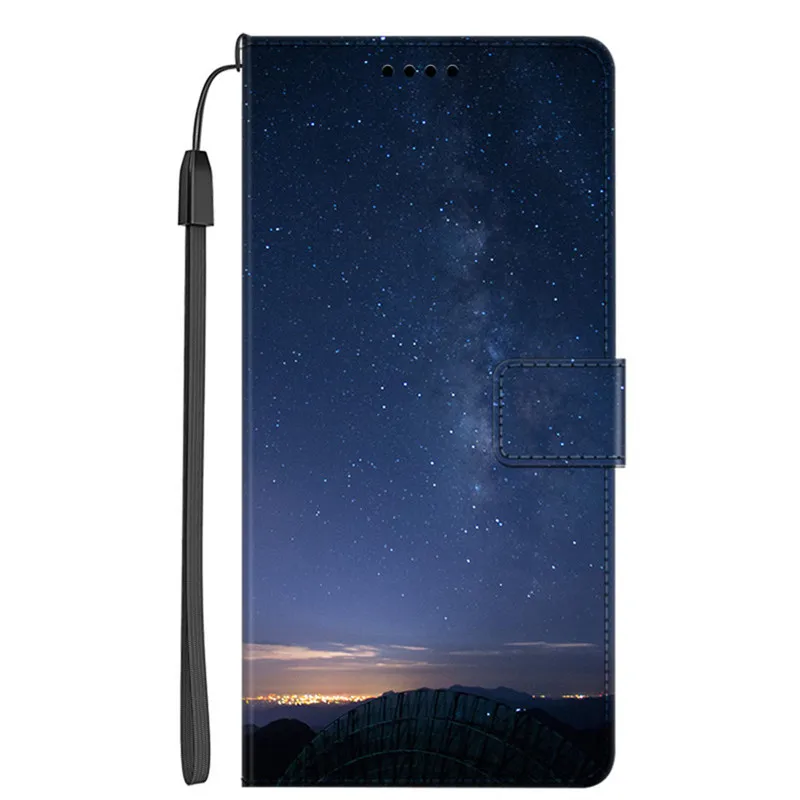 Leather Flip Wallet Case with Magnetic Closure - Elegant Protective Cover