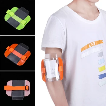 

1PC Universal ID Card Holder Transparent Visibility Arm Band Badge Holder PVC Card Sleeve ID Badge Holder Office Supplies