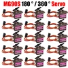 5/10/20PCS MG90S Metal Gear RC Micro Servo 180°/360° 13.4g Motor for RC Helicopter Car Boat Model Toy Control 1