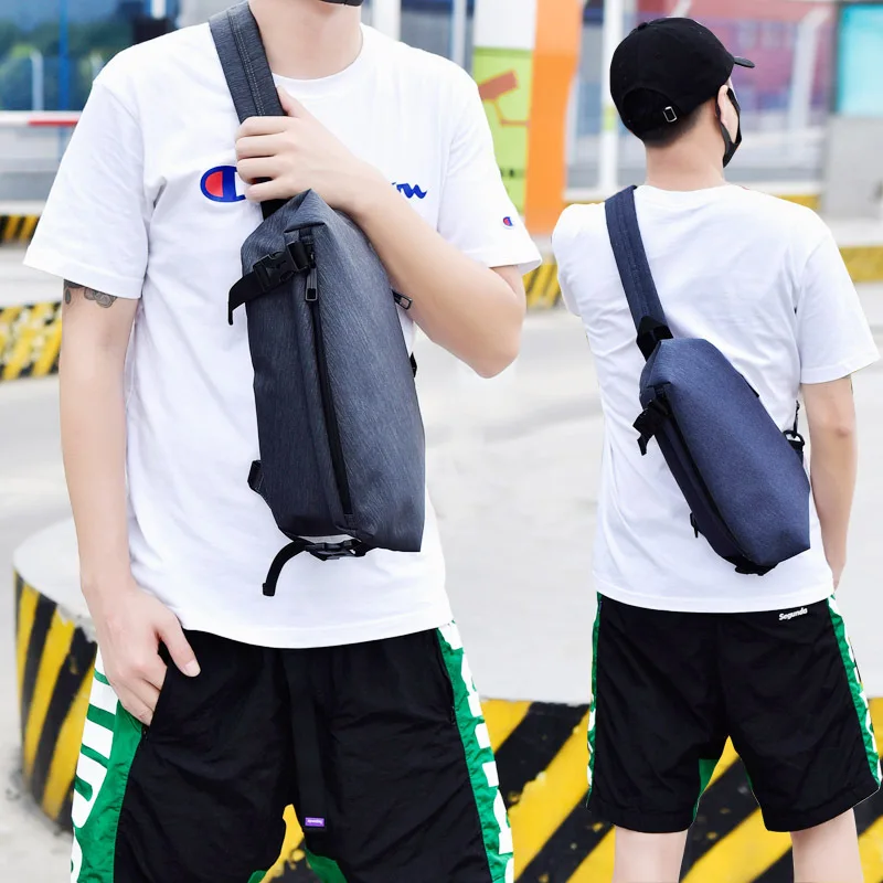 

Casual Travel Sport Chest Sling Pack Men Out-door Single Shoulder Backpack Style Design Men's Crossbody Bags Trend Fashion