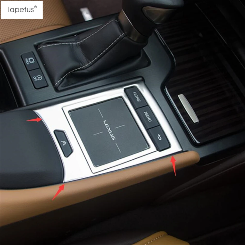 Аксессуары для Lapetus, подходят для Lexus ES, автомобильная панель для мыши с центральным управлением, набор для литья крышки, отделка 1 шт./нержавеющая сталь