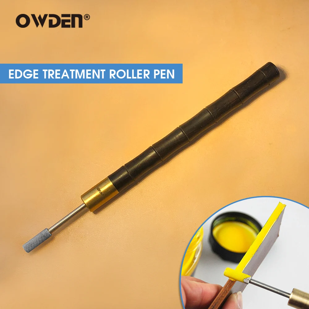 Leather Edge Roller Dye Pen Colorful Edge Roller Applicator Essential Leather Printing Tool for Craft