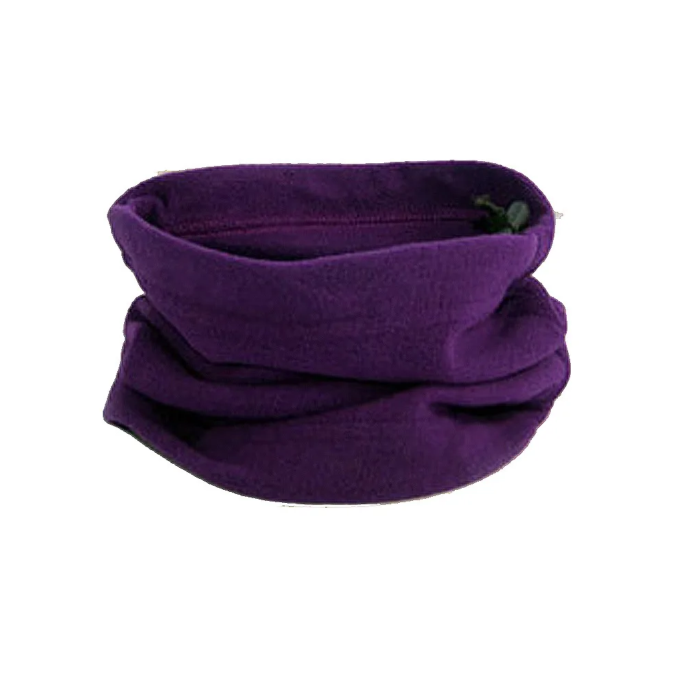 Унисекс, 1 шт., 3 в 1, теплый флисовый шарф, грелка для шеи, маска для лица, шапка, кольцо, шарф, зимний, многофункциональный, сакраф3q - Цвет: Фиолетовый