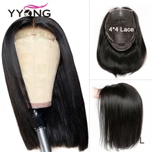 Yyong 4x4 Lace Closure Wigs Blunt Cut Bob Wig Peruvian Straight Hair Lace Closure Wigs For Black Woman Remy Human Hair Low Ratio Human Wigs( For Black) Yyong 4x4 Lace Closure Wigs Blunt Cut Bob Wig Peruvian Straight Hair Lace Closure Wigs For Black Woman Remy Human Hair Low Ratio Human Wigs( For Black)