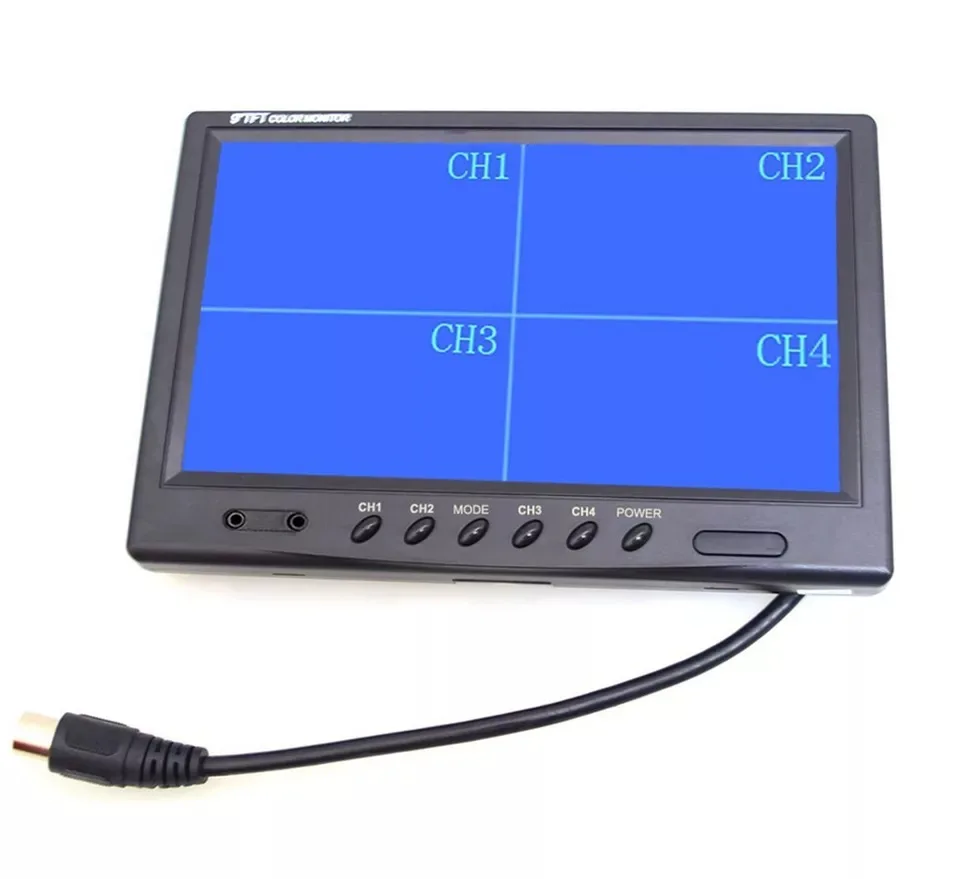 TEXOSA 9 &quotTFT LCD сплит экран четырехъядерный монитор CCTV охранное наблюдение