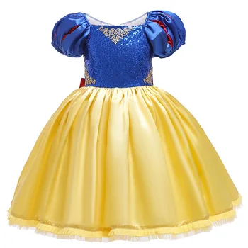 

Court style Girls clothes Contrast princess dress for girls Cosplay costume summer 3-10 years children clothes girls dress