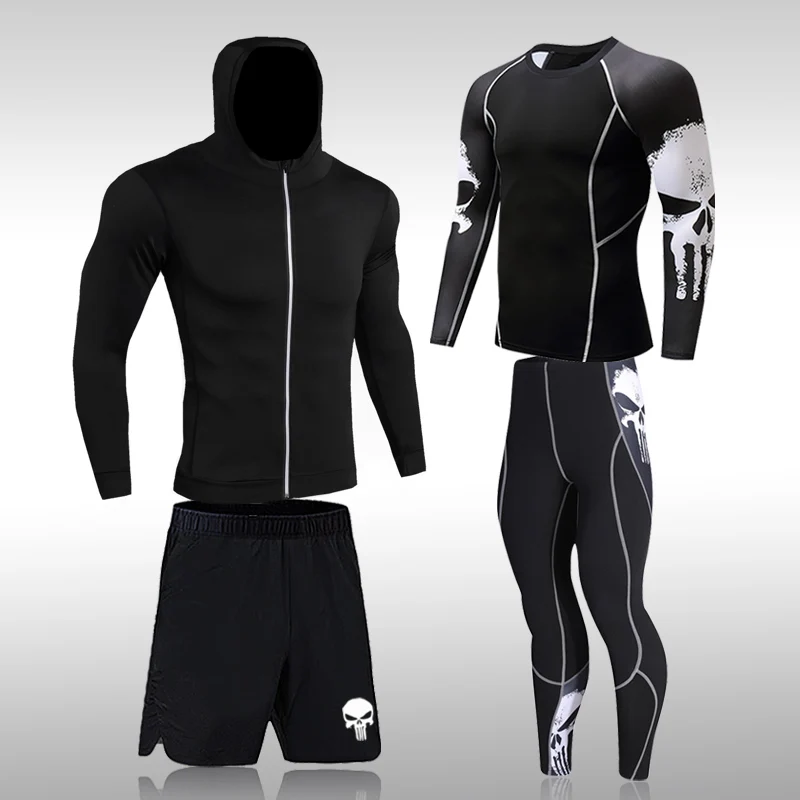 Pánské komprese sportswear obleků fitka pantys tvoření oblečení workout jogging sportovní sada běžecký rashguard tepláky pro muži