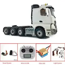 LESU 8*8 металлический шасси Hercules кабина 1/14 RC Merce тягач звук радио THZH0513