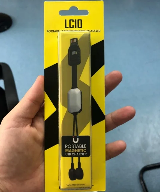 NITECORE LC10 магнитное зарядное устройство USB мини зарядное устройство для цилиндра литий-ионный аккумулятор 1A MAX DC 5 В с датчиком светильник