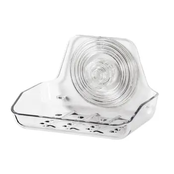 

Wall Mounted Self Adhesive Soap Dish Holder Sponge Storage Box Rack No Drilling H3CF