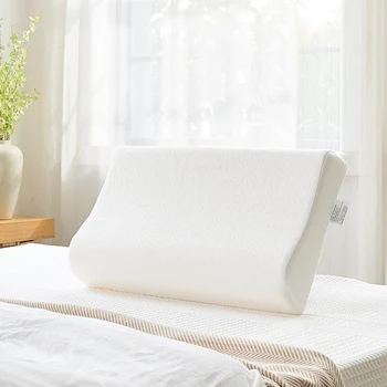 

SWEETIME Orthopedic Memory Foam Pillow for Neck Pain Sleeping with Pillowcase Multiple vents design 60*36cm