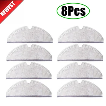 

8pcs/lot Mop Cloths Pads Washable Cloth Mopping Pad Suitable for Xiaomi Generation 2 Roborock Vacuum Cleaner Spare Parts