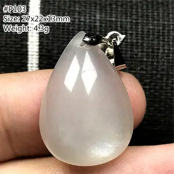 

Real Natural Moonstone Necklace Pendant For Woman Lady Man Lucky Beads Water Drop White Light Crystal Silver Stone Jewelry AAAAA