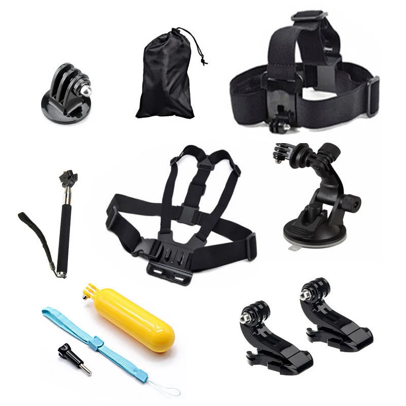 Gopro Sports Camera Accessories Set 8 In Uno Per Gopro Hero9 8 7 6 Xiaoyi / Sjcam Osmo Action Camera Accessori Universali