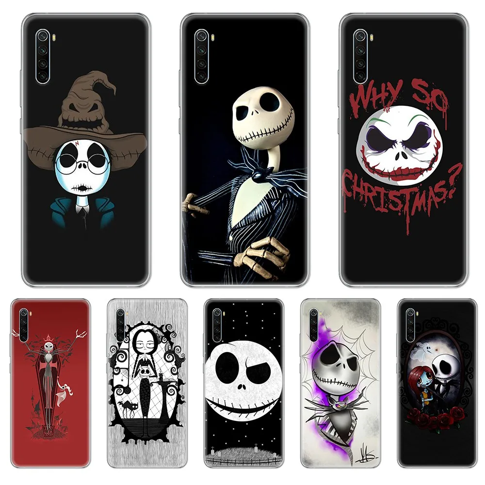Прозрачный чехол для телефона Jack Skellington Pumpkin King Skull trend prime XIAOMI Redmi Note 3 4 5 6 7 8 9s Pro max 8T