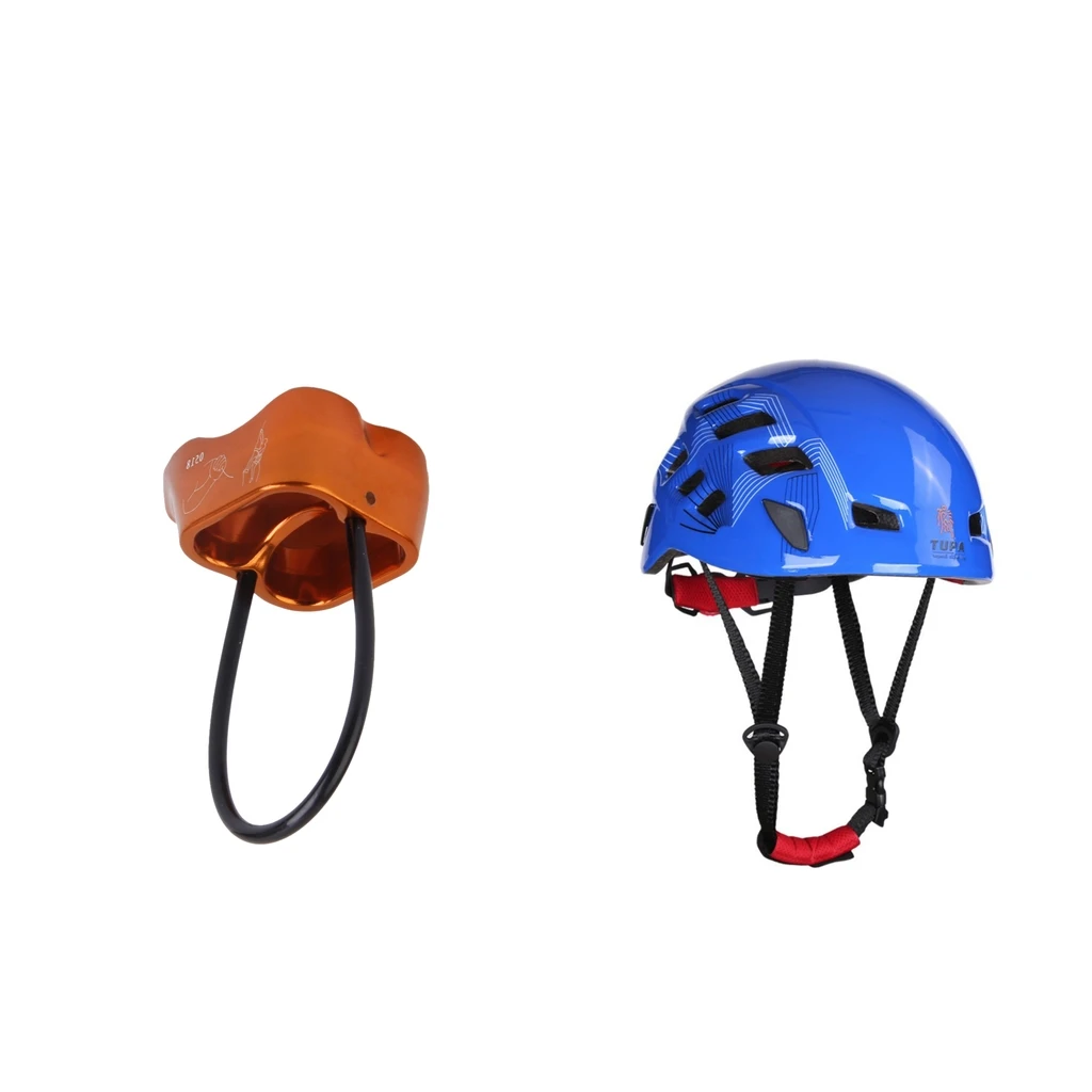 Скалолазание шлем+ Belay Rappel устройство открытый альпинизм Каякинг спасение