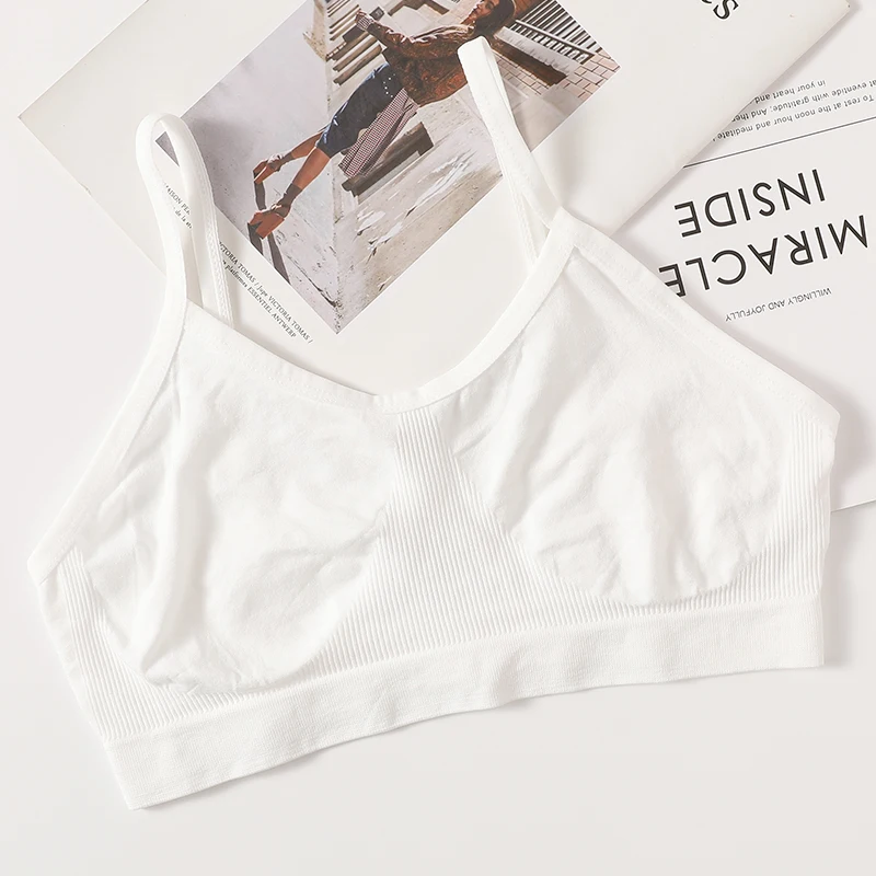 Women Push Up Tube Top Sport Seamless Bras No-pads Crop Top Female Non-wire Underwear Solid Color Sexy Lingerie Intimates