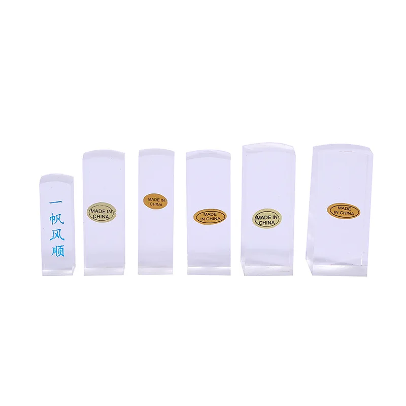 5pcs Transparent white crystal square size 60MM height full range of laser engraved seal materials wholesale | Дом и сад