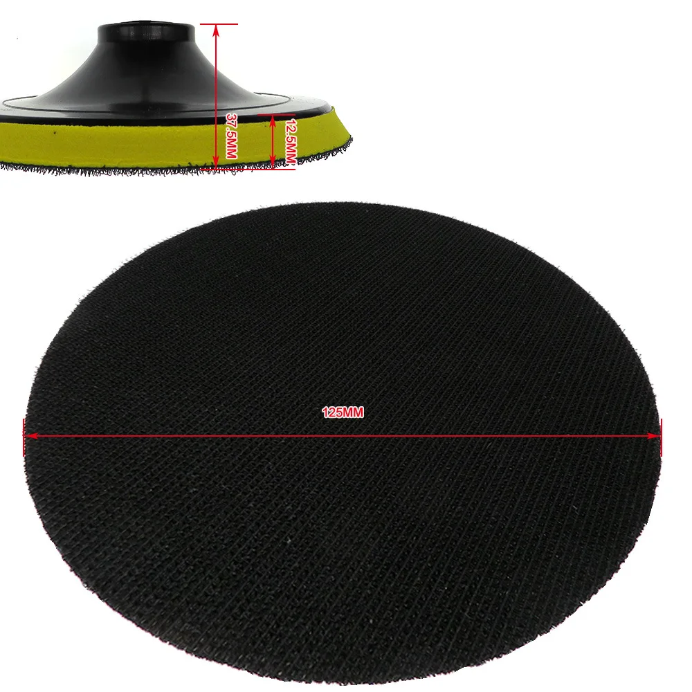 

5-Inch 125mm Tooth Grinding Disc Flocked Sandpaper Sucker Polishing Clay Plate Hand Drill Angle Grinder M10 Tray