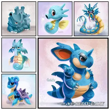 

DIY Diamond Painting Dragon Baby Full Square/Round Drill Diamond Embroidery Bead Cross Stitch Mosaic Picture Wall Arts & Crafts