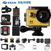 Экшн-камера eken H9R H9 Ultra HD 4 K, Спортивная видеокамера с дистанционным управлением, Wi-Fi, мини-камера на шлем go extreme pro, 2,0 дюймов, 170D для радиоуправляемого дрона