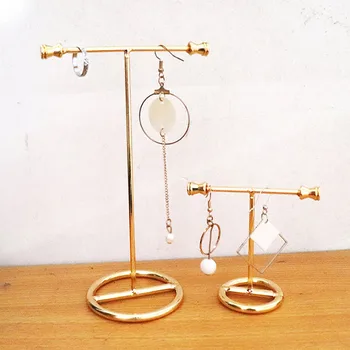 

1 Pcs Or1 Set Jewelry Display Stand Show Rack Metal Gold Earring Rack Jewelry Rack for Earrings Necklace Storage Jewlry