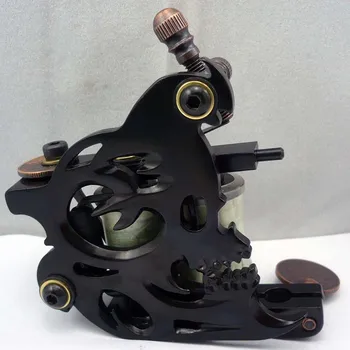 

New High Quality Coil Tattoo Machine 10 Wraps Handmade Tattoo Machine Gun For Liner Shader Free Shipping YM-8104