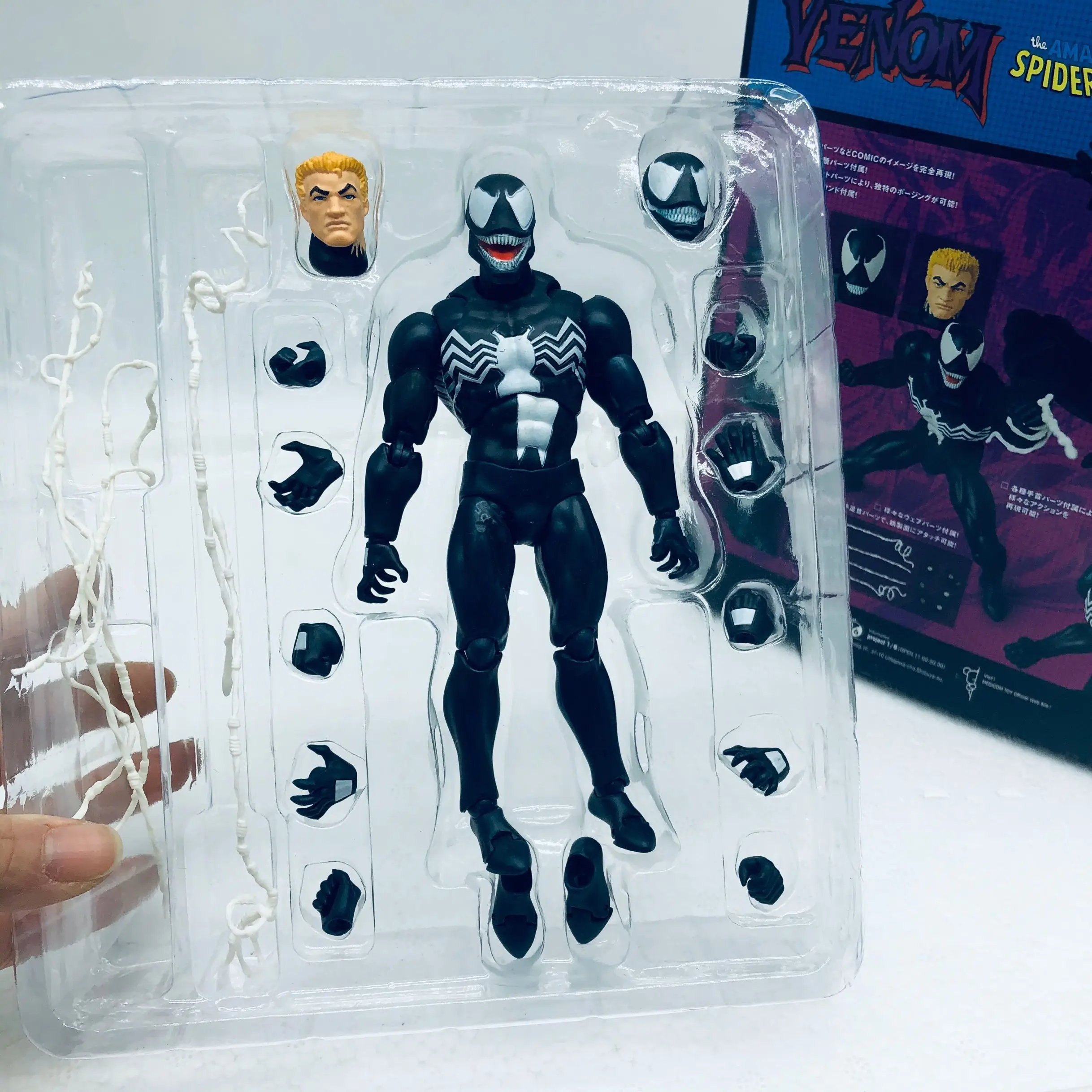 16 см горячий Веном Mafex 088 комиксов версия человек паук фигурка Модель Коллекционная игрушка Рождественский подарок для детей