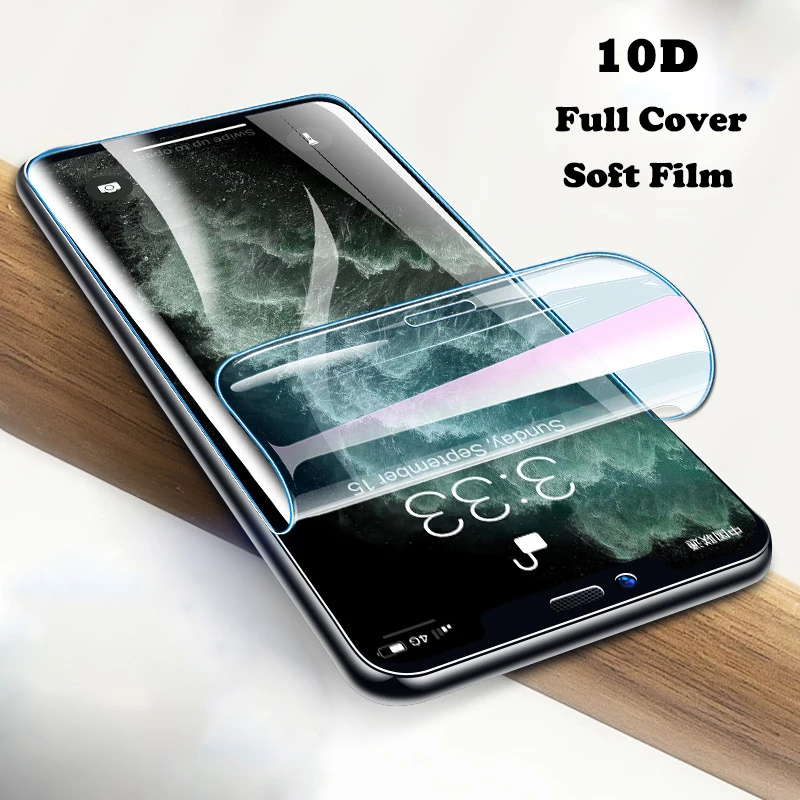 10D мягкая Гидрогелевая пленка с полным покрытием для Samsung Galaxy Note 8 9 S8 S9 S10 Plus S10E