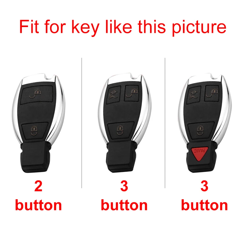 Key Case Key Case Cover Car Key Shell Flip Key Fob Shell Carbon fiber Plastic Car Key Case Cover for Mercedes Benz A B C E G Class C200 C300 E350 W205 E260L GLK A45 AMG BGA Accessories
