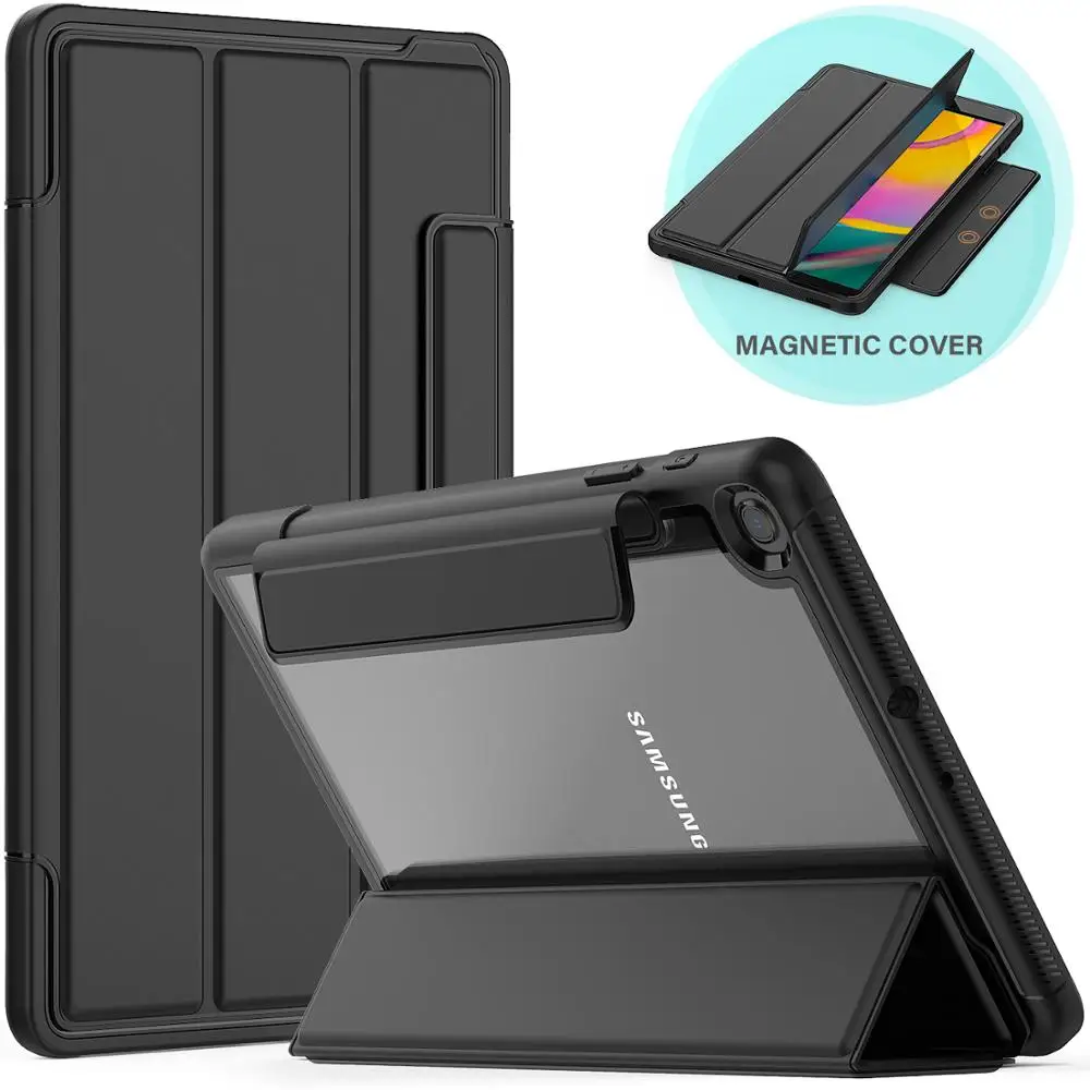 

Transparent Back Case for Samsung Galaxy Tab A 10 1 Case 2019 T510 T515 SM-T515 Tablet Smart Cover for Samsung Tab A 10.1 2019