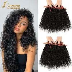 Joedir Human Hair Brazilian Water Wave 28 30 Inch Bundles Human Hair Weave Bundles Non Remy Hair Extensions Wet And Wavy Hair