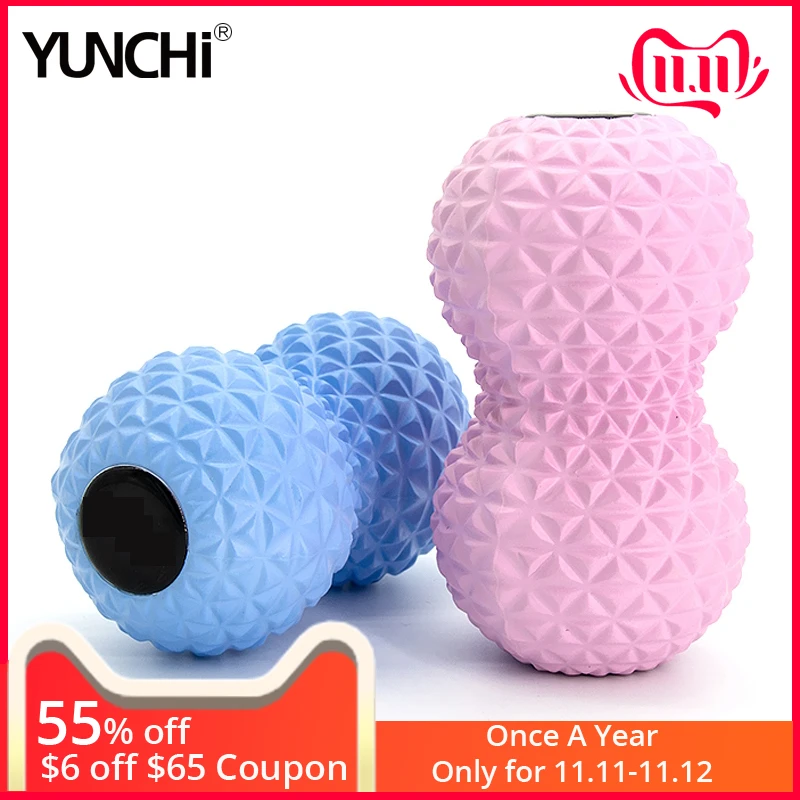 Peanut Massage Ball High Density EVA 3D Trigger Point Pain Relief Therapy Body Fitness Yoga Exercise Crossfit Roller Massager