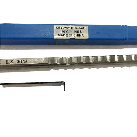 Cortador de Corte Push-tipo Keyway Broach Polegada Tamanho Hss Cnc Máquina Ferramenta Nova 1 – 4 c