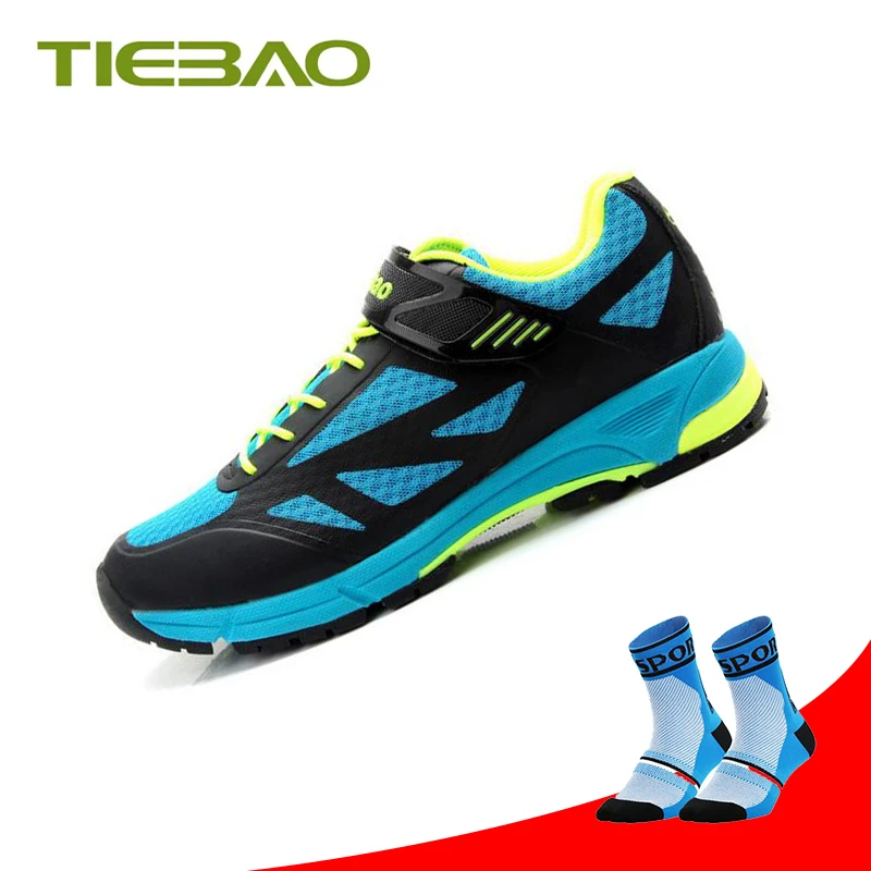 Socks with 1406 B TIEBAO/Мужская и женская обувь для велоспорта; sapatilha ciclismo; mtb pro; самозакрывающаяся дышащая обувь для горного велосипеда; кроссовки суперзвезды - Цвет: Socks with 1406 B