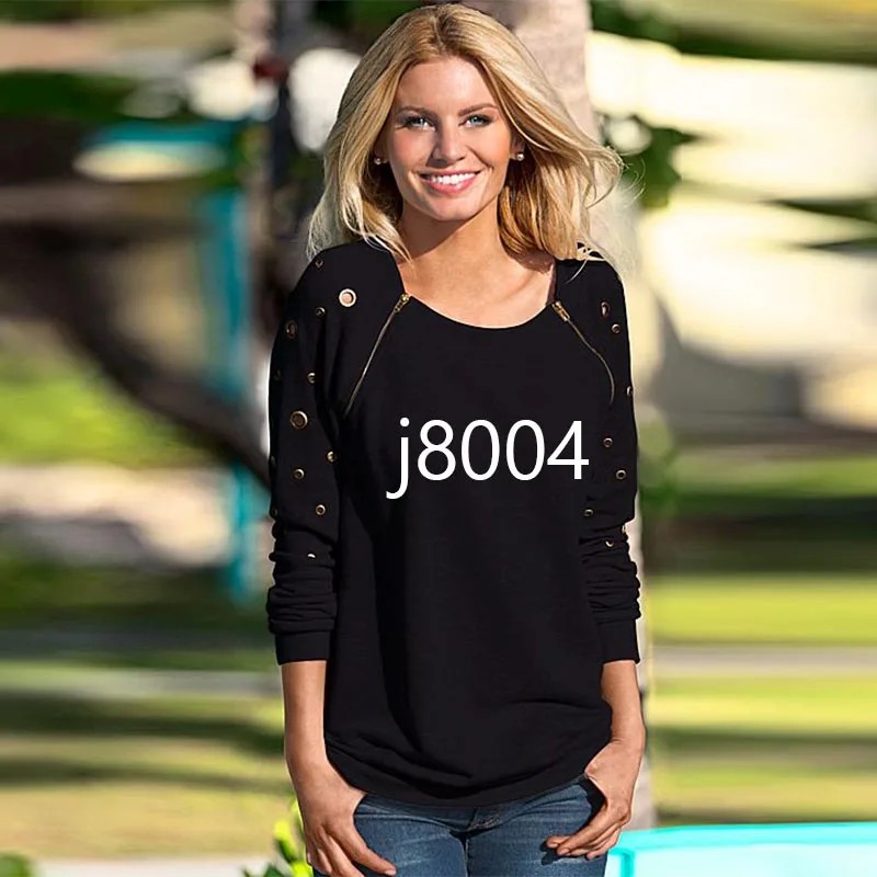 New Fashion Kawaii Kawaii Logo Letter Print For Women Autumn Loose Casual Black O-Neck Tee Shirt Female Long Sleeve To - Цвет: Черный