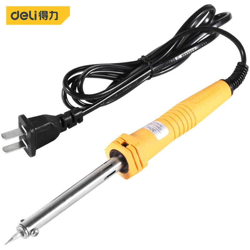 Deli DL8830 Electric Soldering Iron Welding Tools Electrician Tools Stainless Steel Heating Tube PBT Plastic