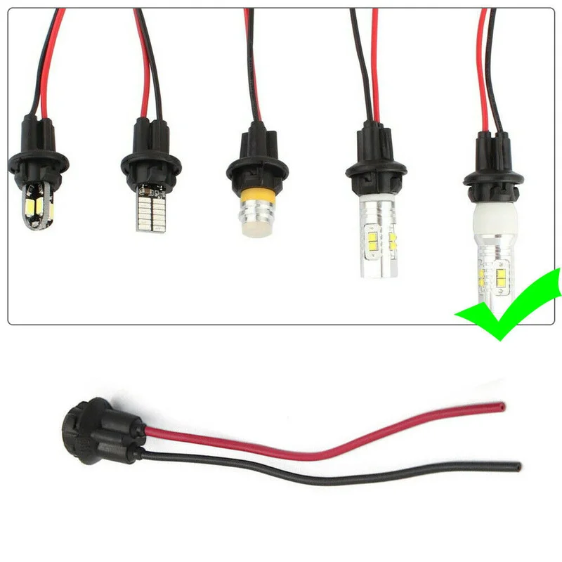 T10 W5W 168 194 Extension LED Light Bulb Lamp Base Holder Adapter Socket Harness Plugs Car Socket Connector Accessories car led light adapter 2Pcs