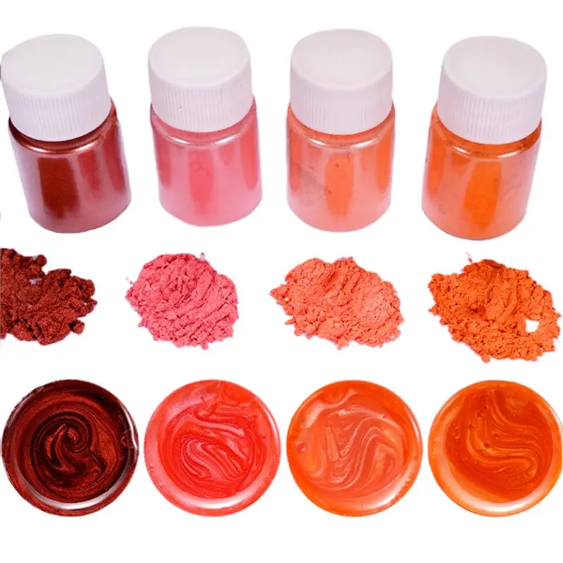 4 Pcs/set Mixed Color Resin DIY Jewelry Making Craft Glowing Powder Luminous Pigment Set Crystal Epoxy Material