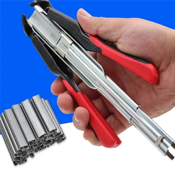 

Binding Pliers Hog Cage Rings Installation Hand Tool 100pcs C-type Clip Rings for Animal Fence Cage Kits Banding and Fixing