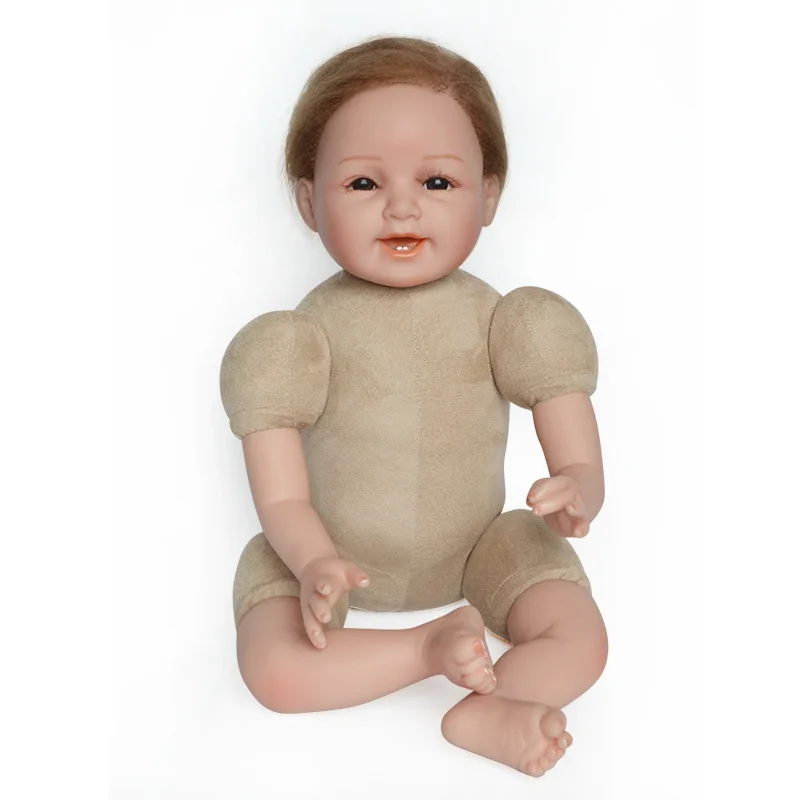 

Soft Silcone Cloth Body Reborn Baby Doll 55 Cm Model Infant Doll Cute Doll