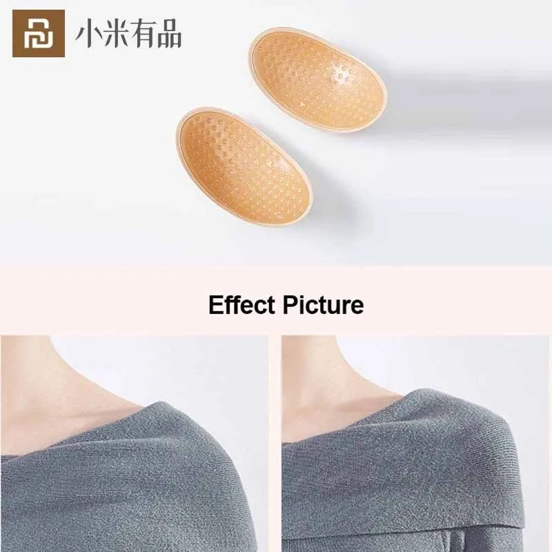 

Youpin Shoulder Pad Shoulder Soft Silicone Women Men Anti Slip Shoulder Pad Self-Adhesive Invisible Shoulder Pad